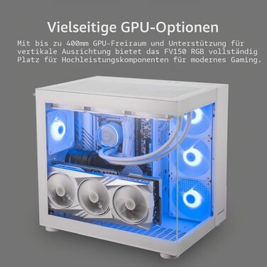 Корпус для ПК Cougar FV150 ARGB Midi-Tower, загартоване скло, рожевий