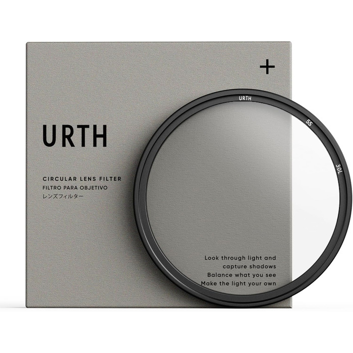 Фільтр об'єктива Urth UV (Plus+) – ультратонкий, 30-шаровий захист об'єктива камери з нанопокриттям (55 мм)