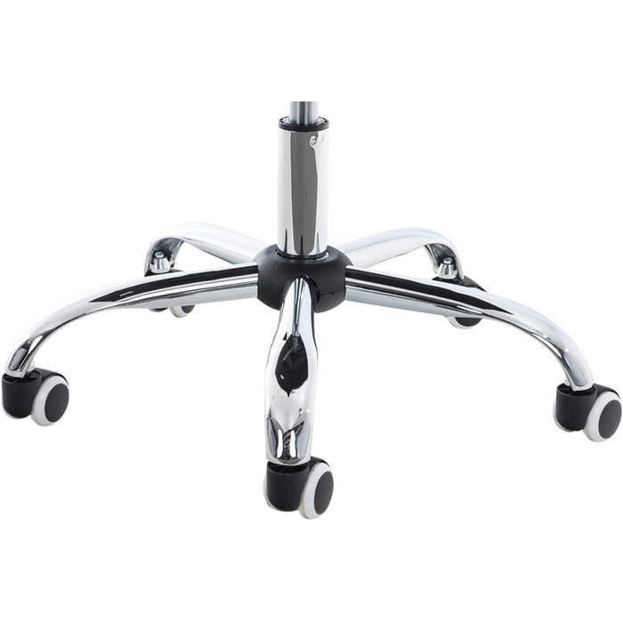 Офісний стілець CLP Deli V2 з штучної шкіри, сірий | Регульована висота сидіння, м'яке сидіння