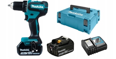 Безщітковий дриль-викрутний Makita DDF485RFJ 18V, 2x3.0Ah