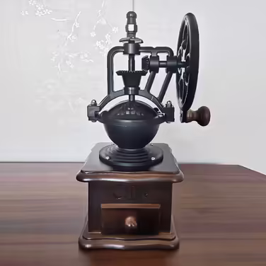 Manual Coffee Grinder, Vintage Espresso Grinder with Hand Crank Portable Coffee Mill Retro Hand Coffee Grinder with Infinite Adjustment, for Coffee Espresso