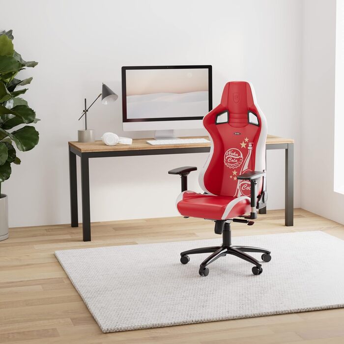 Ігрове крісло noblechairs Epic Nuka Cola, ергономічне, з підголівником і поперековою підтримкою, для офісу та геймінгу, до 120 кг, до 185 см