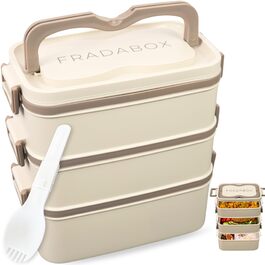 Бенто-ланчбокс 'Robin' 2700мл, 3 секції з приборами та відсіками, преміум нержавіюча сталь, BPA-free, велика ланчбокс для дорослих, Meal Prep, витокозахисний, підходить для мікрохвильової печі