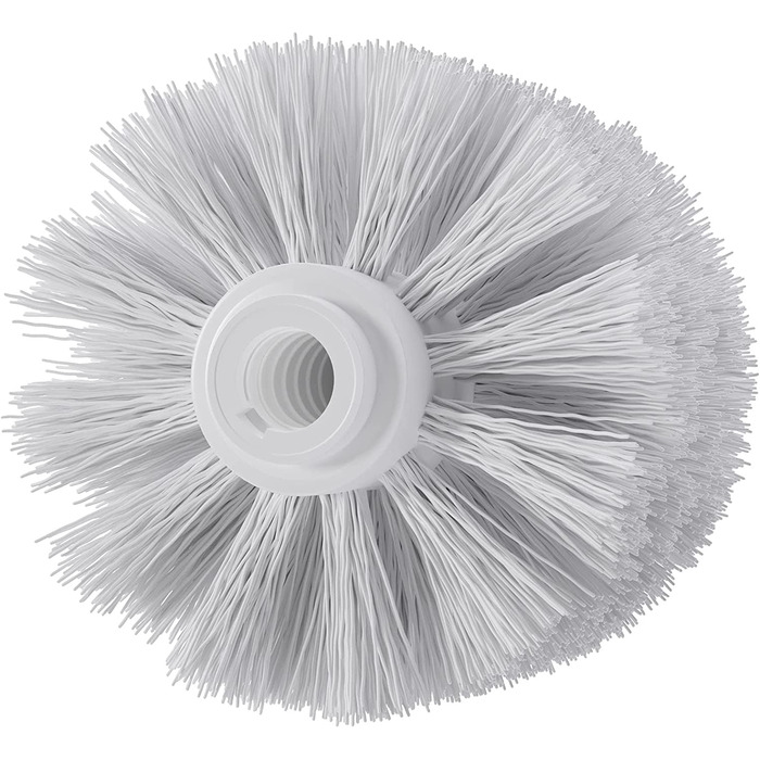 5 x WELLGRO Stainless Steel Toilet Brush White - Replacement Toilet Brush - Toilet Brush - Brush - Replacement Toilet Brush - Replacement Brush