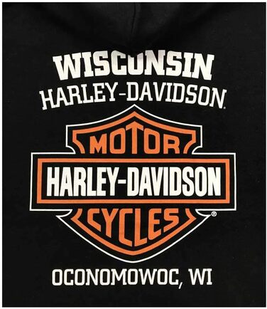 Світшот Harley-Davidson для чоловіків, модель 30297503-rev, чорний (M)