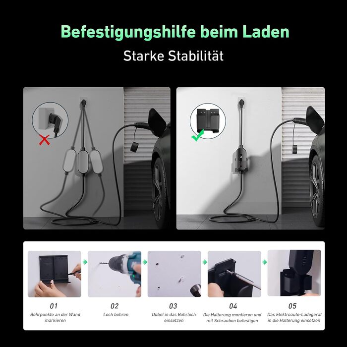 Кабель для електромобіля Evjuicion Typ 2 Schuko, 3.68kW, 6м, 16A, IP67, з індикатором, для ID.3/4, X1, 5ER, Model Y/3 та інших електромобілів