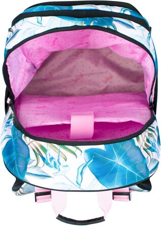 Шкільний рюкзак Baagl для хлопчиків та дівчаток - рюкзак на скейтборді з відділенням для ноутбука та нагрудним ременем, для школи, старшої школи, середньої школи, принт Skate Leafs