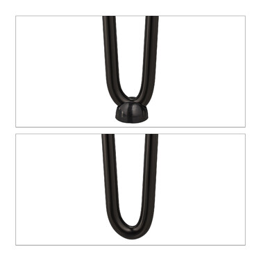 Relaxdays 4-Pack Hairpin Legs with 2 Braces