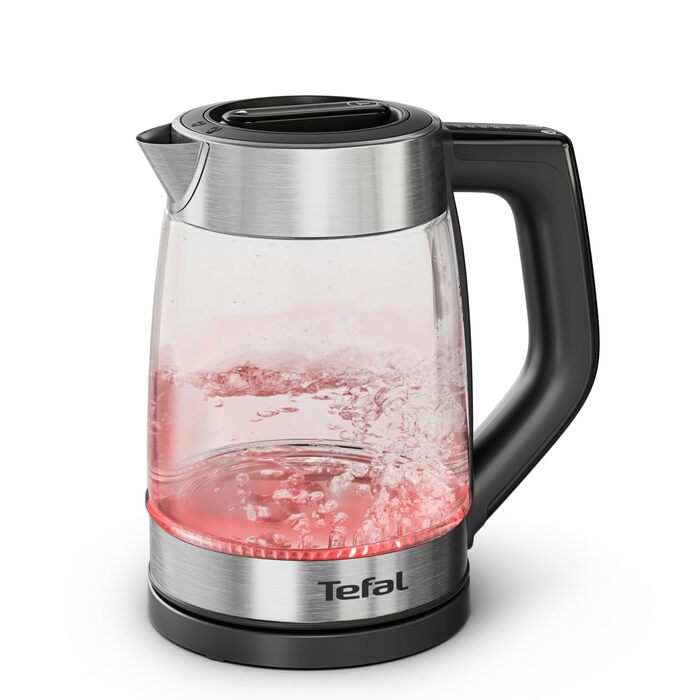 Електричний чайник Tefal KI1R0DE0 зі сталі, 1.7 л, 2200 Вт, з фільтром від накипу та автоматичним вимкненням
