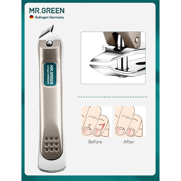 Набір для манікюру та педикюру Mr.GREEN 12 в 1, професійний, з нержавіючої сталі, з кейсом