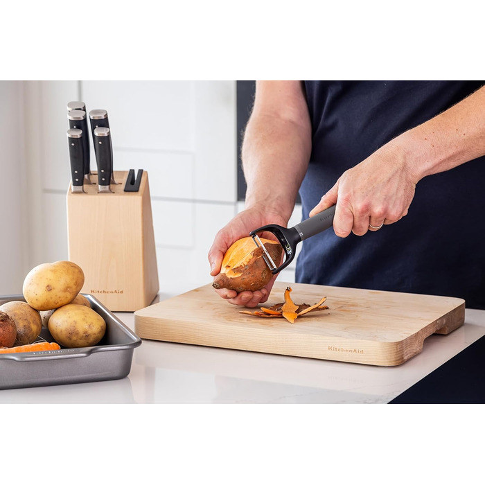 Пресу для часнику KitchenAid Softgrip - сірий колір вугілля (Y Peeler)