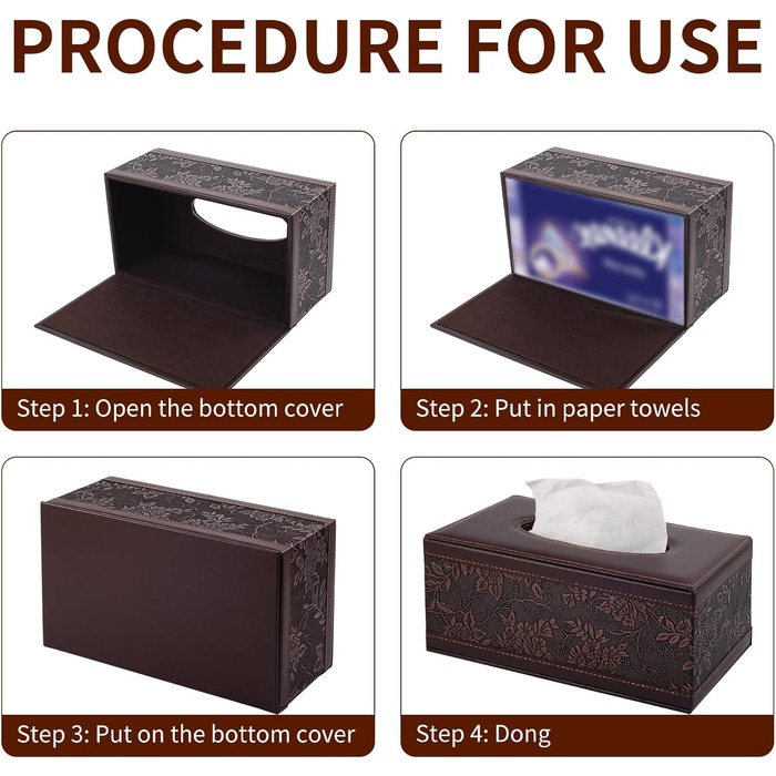 Скляна коробка для серветок прямокутної форми, вінтажний стиль, для ванної, авто, офісу