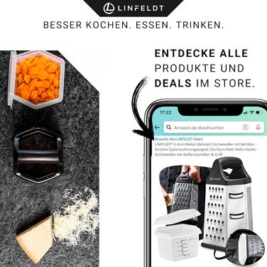 Терка кухонна зі сталі нержавіючої з контейнером, 23x14 см. Багатофункціональна терка для кухні, безпечна та зручна у використанні.