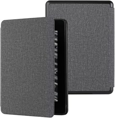 Чохол MOKASE для Kindle Paperwhite 5/6/7 (2012-2016), Cloth Grey, з функцією авто-вимикання