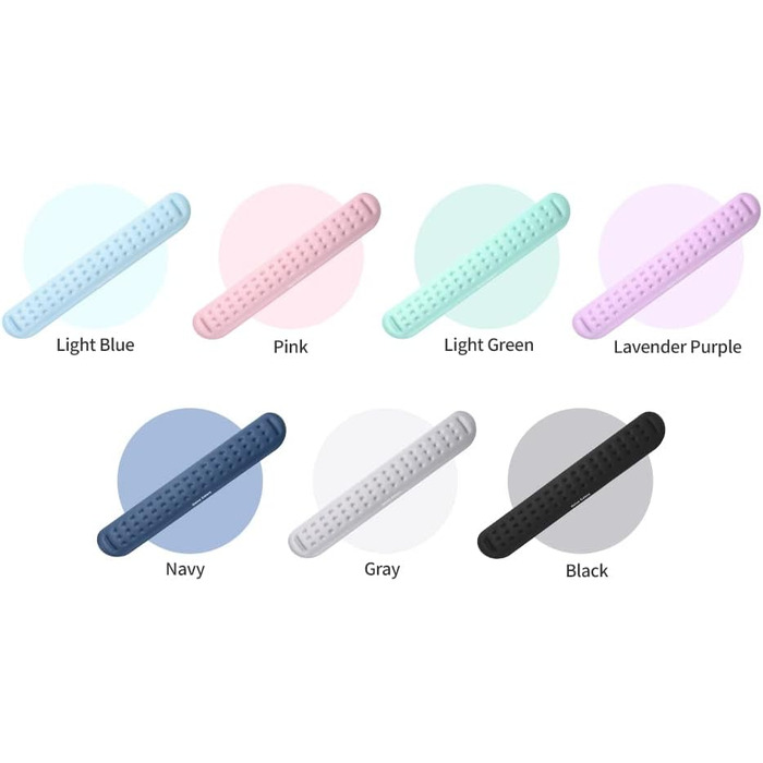 Підставка для зап'ястя під клавіатуру Univo Colors з Memory Foam, Ergonomic, для комп'ютера, ноутбука, офісу, геймінгу, Marineblau (Синій)