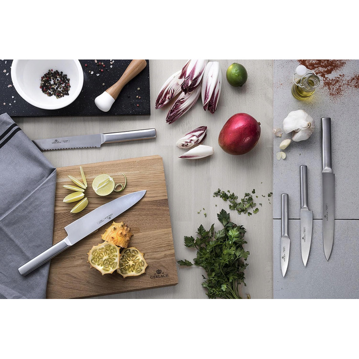 Набір ножів у підставці Gerlach Ambiente Silver, 5 предметів