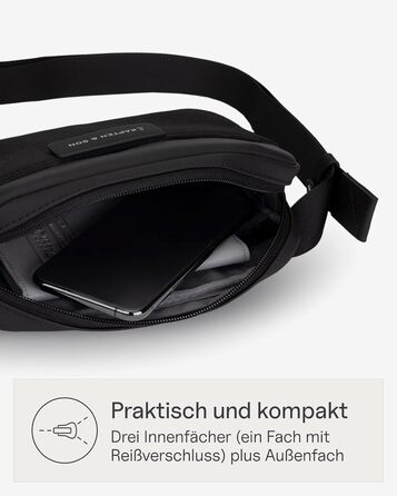 Kapten & Son Bauchtasche Bergen: жіноча/чоловіча сумка через плече, 0.8 л, м'ятний колір, для подорожей та міста