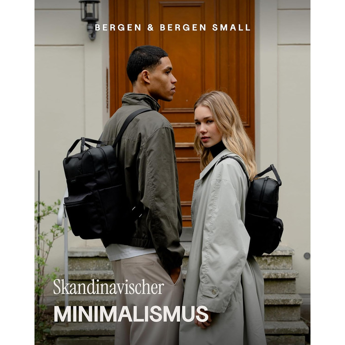 Kapten & Son Bergen Rucksack | Rucksack for Women & Men | Daypack | Carry-on Rucksack, Daypack | Water-resistant