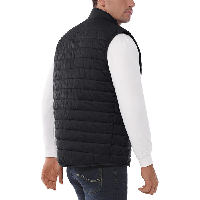 Чоловіча степкова жилетка 33,000ft для активного відпочинку та спорту, гібридна модель з 5 кишенями, чорна (4XL)