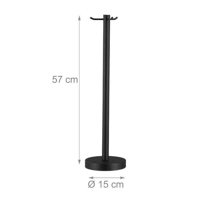 Relaxdays Modern 4-Piece Fireplace Tool Set with Stand