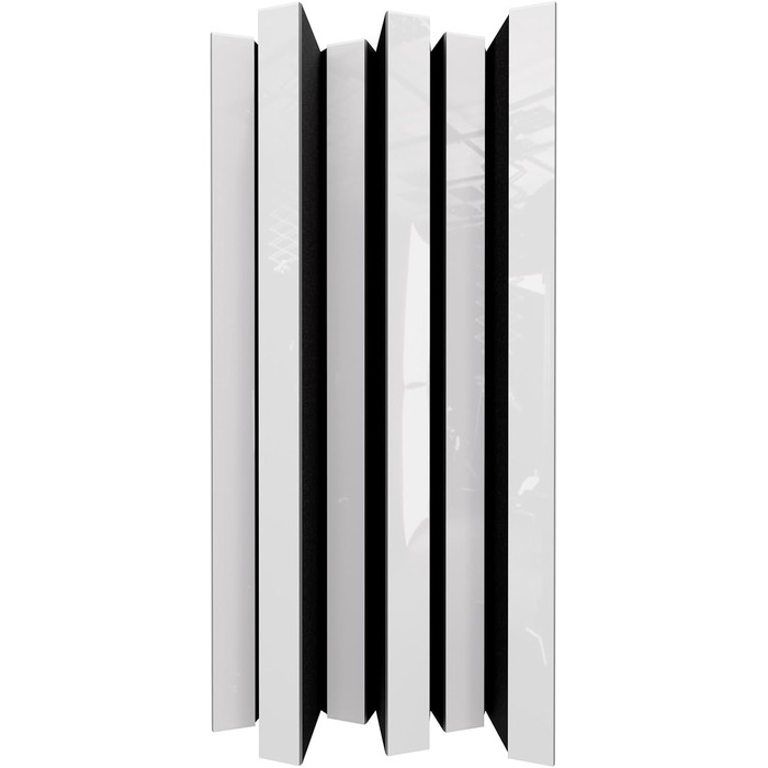 Набір акустичних диффузорів Arto-HALF 2D (2 шт.), 50 x 50 см, білий глянцевий пластик — панелі для звукопоглинання та шумоізоляції