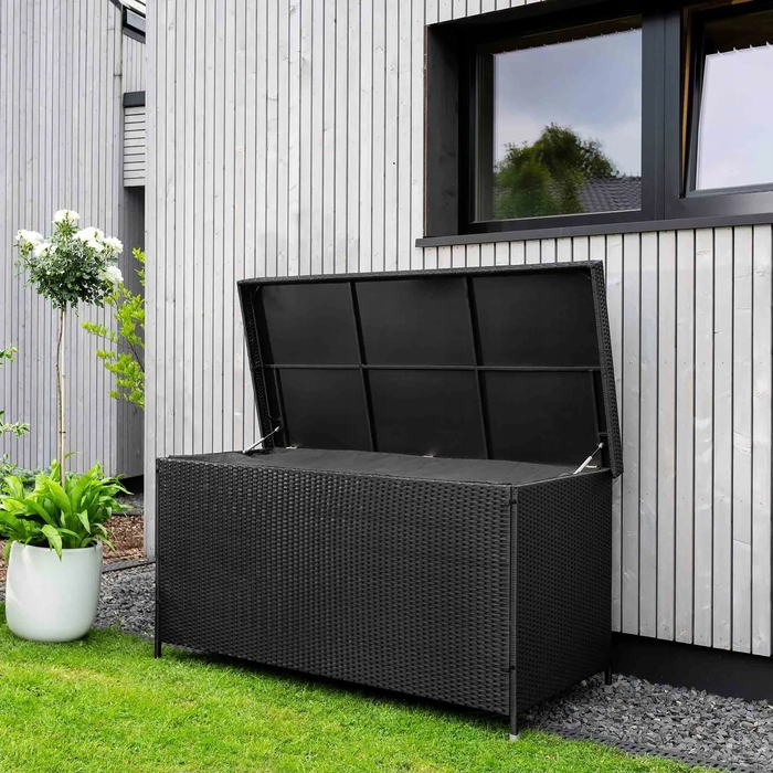 Садова скриня Di Volio Belia 102RSB, 178x83x90 см, чорна