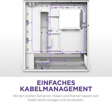 Корпус ПК NZXT H5 Flow White - Mid-Tower з високою вентиляцією та RGB підсвіткою