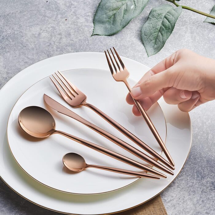 Karaca Jupiter 60-Piece Cutlery Set for 12 People, 18/10 Stainless Steel Cutlery Set, Dishwasher Safe, Perfect for Everyday Use, Premium Quality
