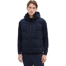 Жилет чоловічий Tom Tailor з капюшоном, стеганий, XXL, колір Sky Captain Blue