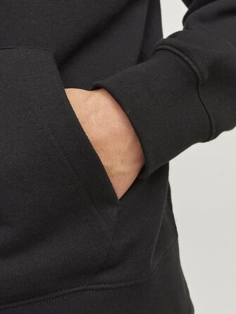 Світшот чоловічий JACK & JONES однотонний, чорний, XXL