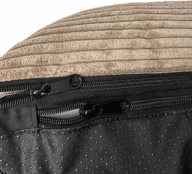 Ортопедичне ліжко для собак Elropet з м'якого корду, кошик для собак, XS/S/M/L/XL/XXL, Оливковий, Капучино