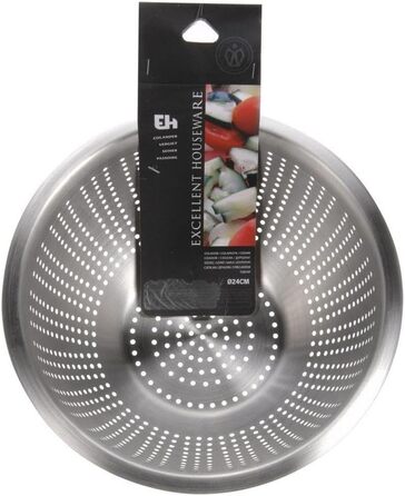 Ситечко кухонне універсальне з нержавіючої сталі, діаметр 24 см