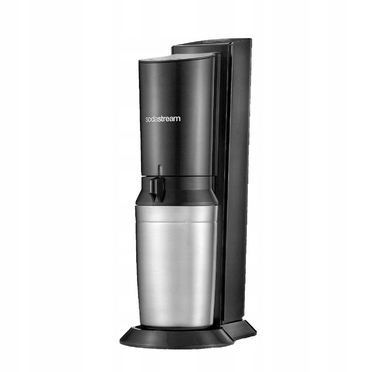 Сифон для води SodaStream Crystal 2.0, скляний графин + балон CO2, чорний