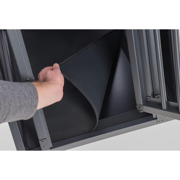 Kerbl Pet Транспортна переноска для собак Vacation, алюмінієва, з антиковзким килимком, 92x97x68 см