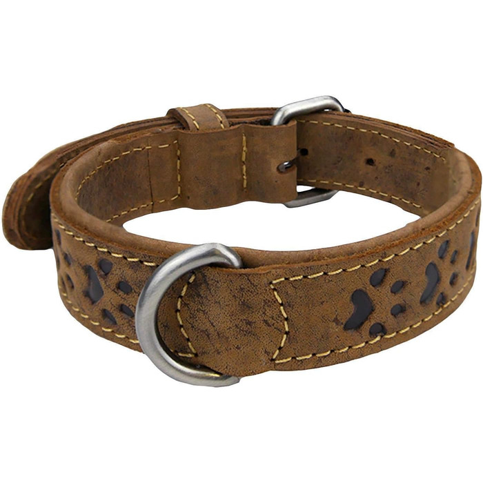 Нашийник для собак Greenburry Vintage з натуральної шкіри, 50 см, розмір S