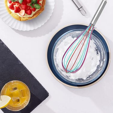 Набір силіконових вінчиків (2 шт.) для кухні: вінчики для збивання, перемішування, приготування випічки