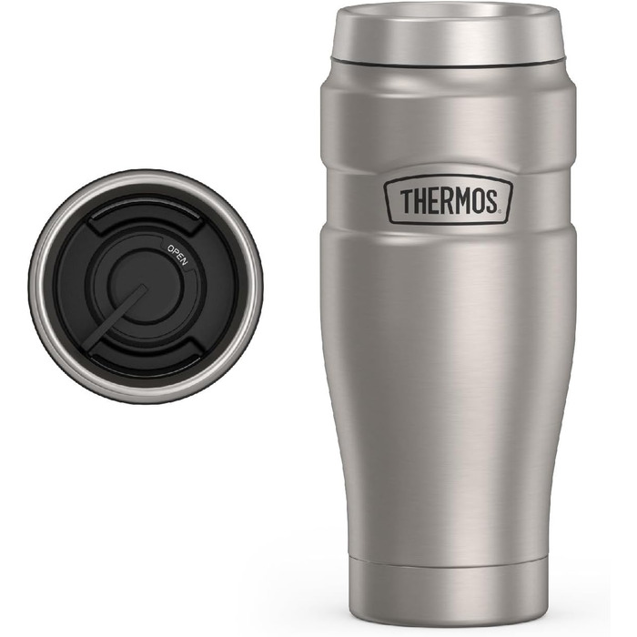 Термос туристичний King 16 oz з нержавіючої сталі - Термокружка для напоїв