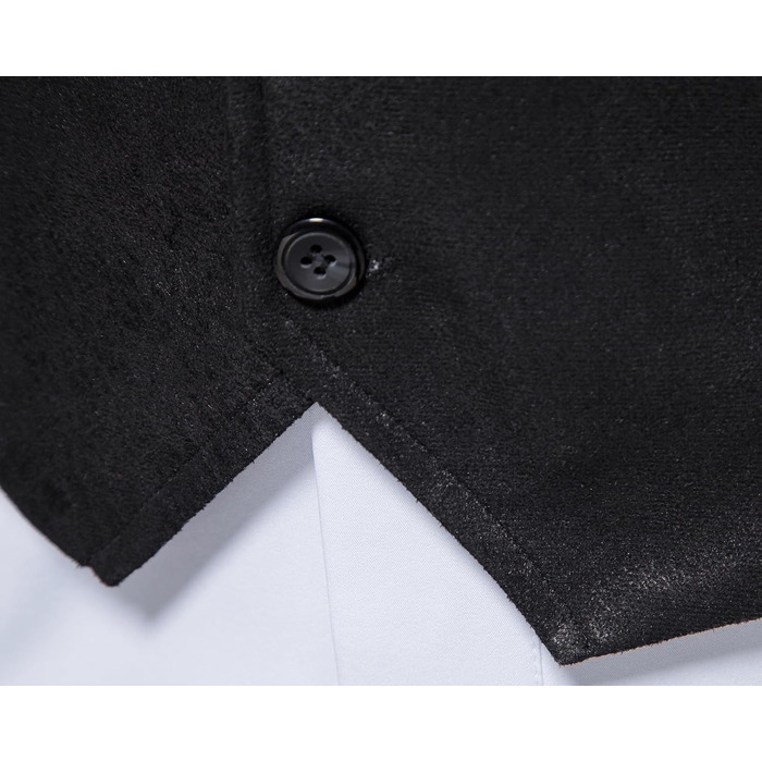 Чоловіча жилетка, формальна, без рукавів, V-подібний виріз, замша, бізнес-жилетка (XL, чорний)