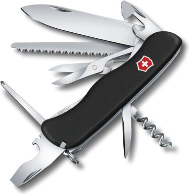 Мультитул Victorinox Outrider, Швейцарський армійський ніж, 14 функцій, чорний