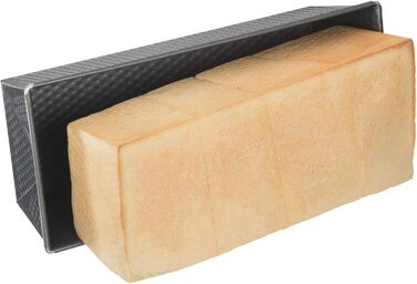 ORIGINAL KAISER Kaiser Inspiration Loaf Pan with Silicone Lid, Rectangular Baking Tin, Non-Stick Coated for Baking and Storage, 32x 15 x 19 cm, Alloy Steel, Grey, 35 x 14 x 9 cm, 5