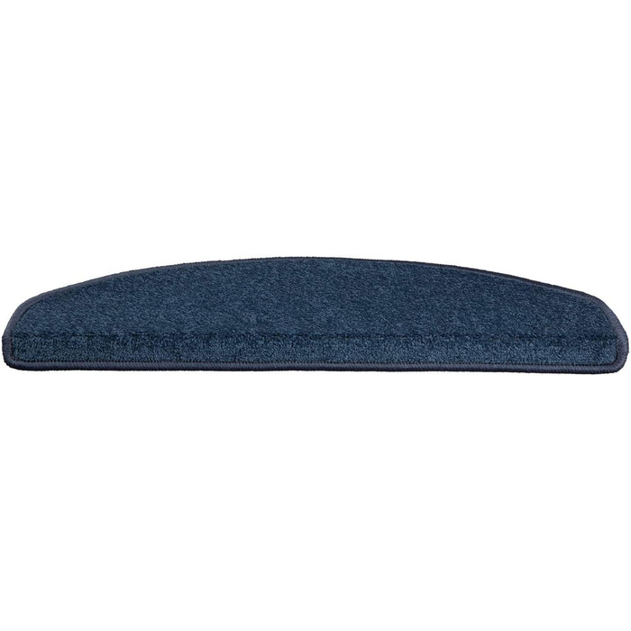 Casa Pura 15-Piece Non-Slip Treppenteppich Set - Velour Stair Treads for Indoor Stairs - Blue