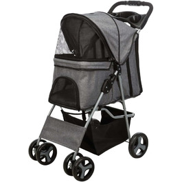 Крісло-мішок Buggy сірого кольору, 47x100x80 см, 4.9 кг