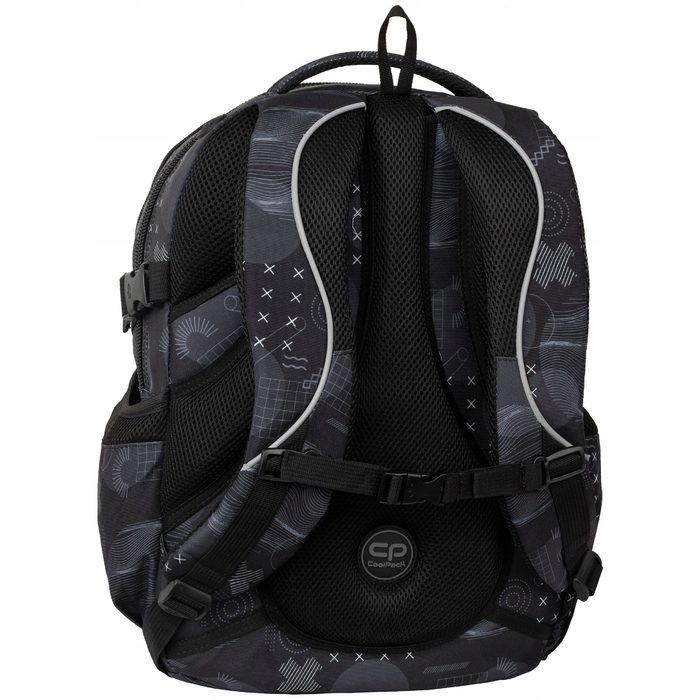 Шкільний рюкзак CoolPack багатокомпортний, чорний, 29 л, з відділенням для ноутбука