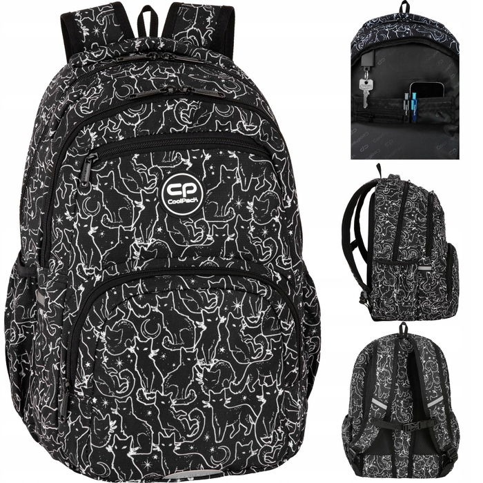 Багатофункціональний шкільний рюкзак CoolPack, багатоколірний, 23 л