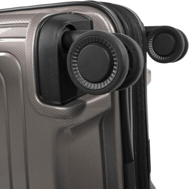 REDOLZ Trolley великий, жорсткий, 52x34x77 см, розширюється до 140 л, 4.4 кг, Essentials 14 (Кофе Grey Metallic)