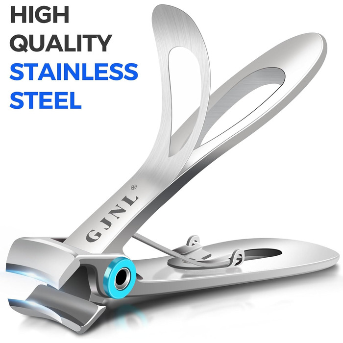 Манікюрний інструмент для догляду за нігтями для людей похилого віку та чоловіків з товстими нігтями, 16 мм/37 мм, професійний, срібний