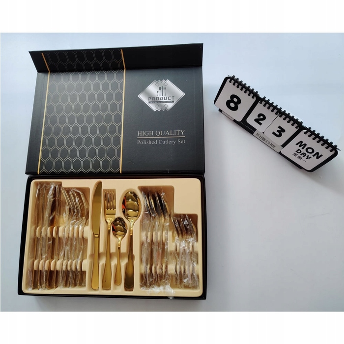 Набір столових приборів на 24 предмети (на 6 осіб), нержавіюча сталь, у подарунковій коробці