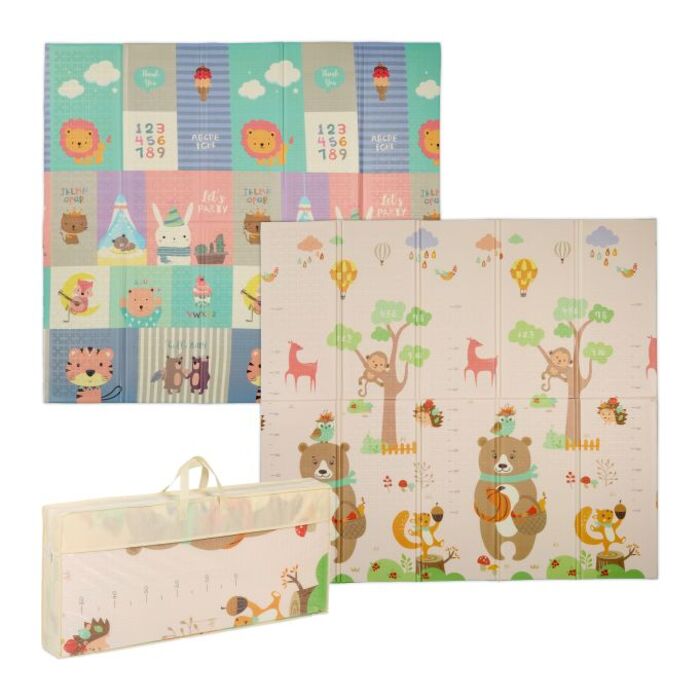 Relaxdays Foldable Play Mat - Animals