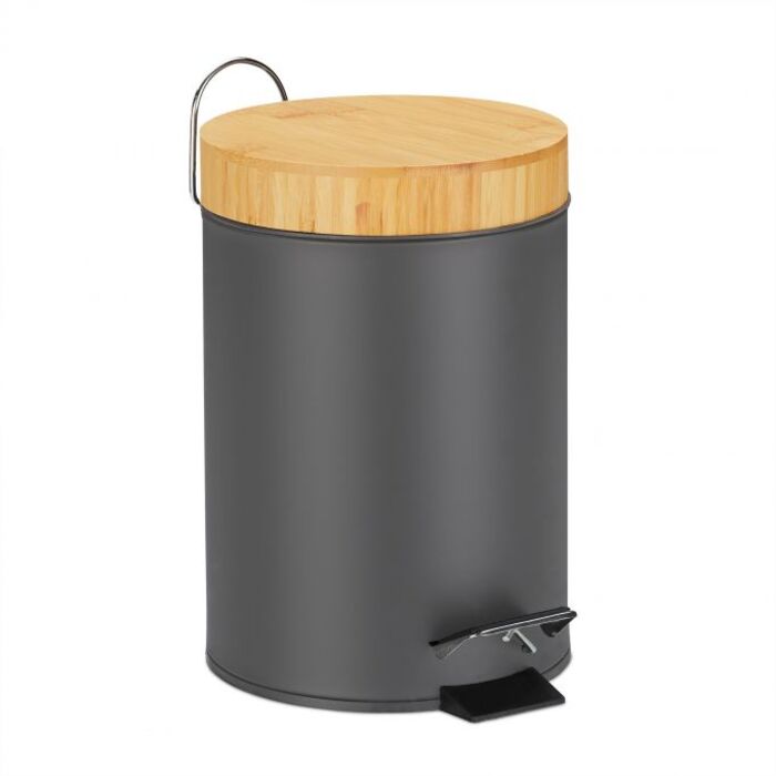 Relaxdays Trash Can Bathroom 3 l