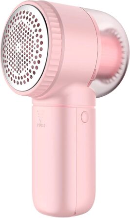 Електричний видалення пілінгу для одягу - портативний збриювач для одягу з 3 швидкостями, 6 лез, LED дисплеєм, рожевий